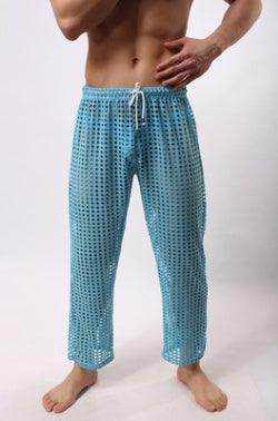 new fashion men sexy mesh trousers men casual hollow trousers - Magellan Fashion Shop