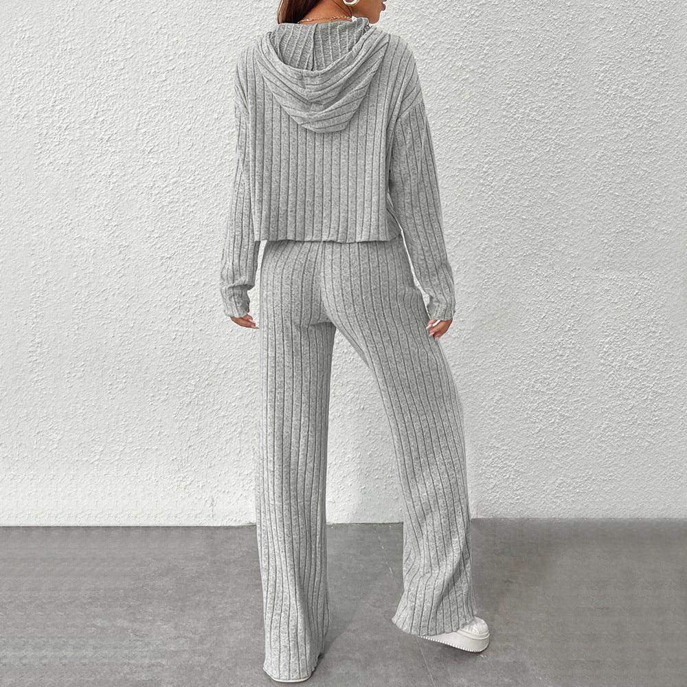 Solid Color Lazy Two-piece Set - Magellan Fashion Shop