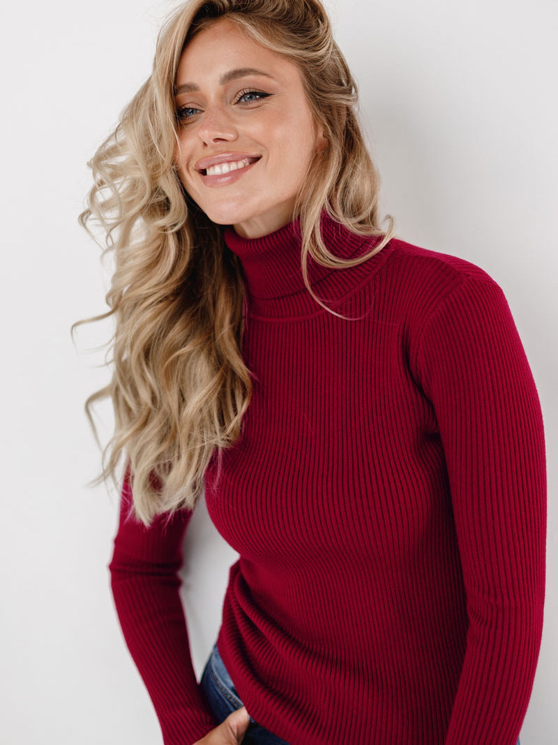 Turtleneck Sweaters Bottoming Shirt