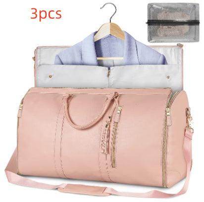 Large Capacity Travel Duffle Bag Women's Handbag Folding Suit Bag Waterproof Clothes Totes - Magellan Fashion Shop
