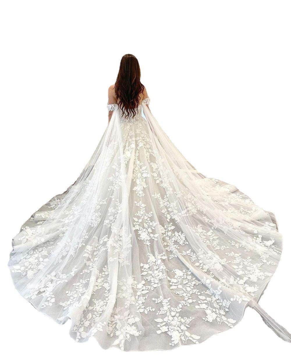 Light Wedding Dress French Trailing Simple - Magellan Fashion Shop
