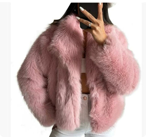 Winter Plush Coat  Warm Thicken Fluffy