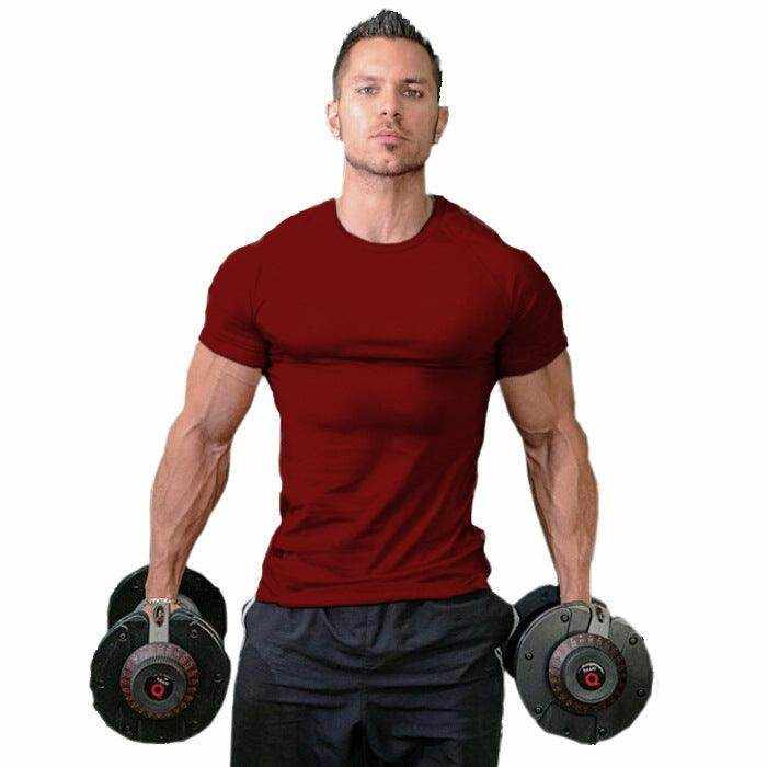 Pure monochrome fitness cotton t-shirt in black and white design