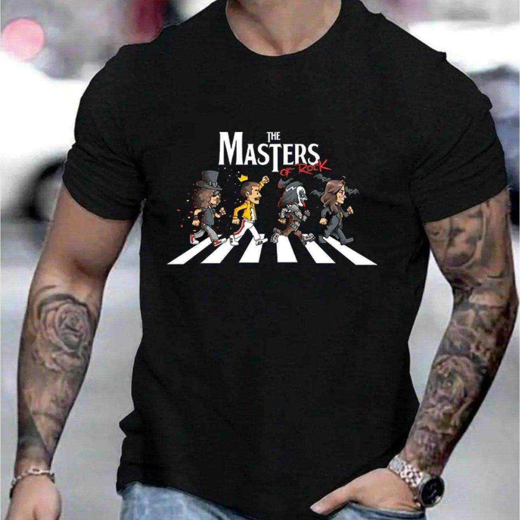 The Masters Of Rock Graphic Men's Short Sleeved T-shirt - Magellan Fashion Shop