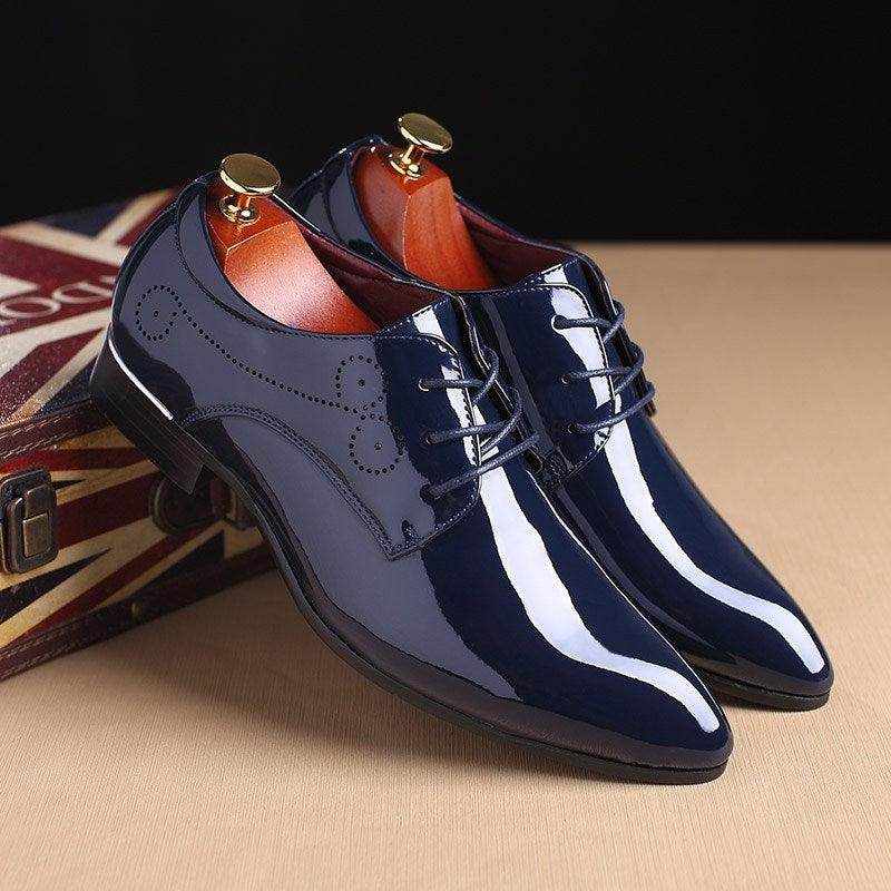 Men Leather Shoes Men Business Casual Dress Shoes - Magellan Fashion Shop