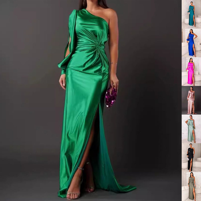 Women's One-shoulder Split Dress - Magellan Fashion Shop