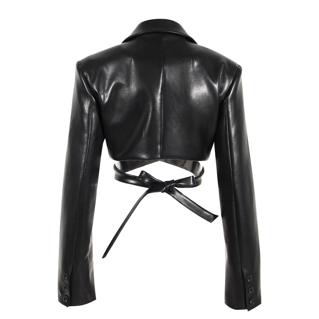 Full Open Cross Lace-up Waist-controlled Chest-flattering