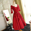 Mid-sleeve bridal wedding toast dress evening dress - Magellan Fashion Shop