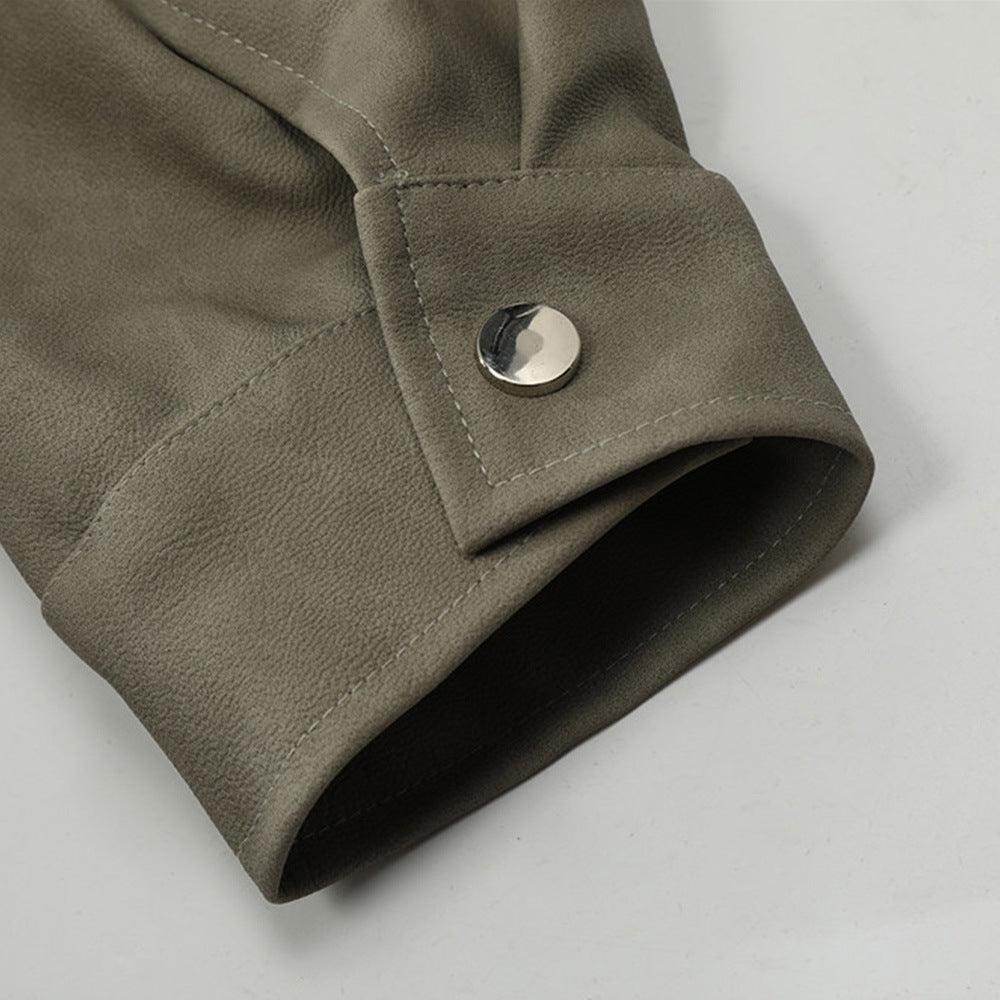 American Retro Clothing Leather Coat - Magellan Fashion Shop