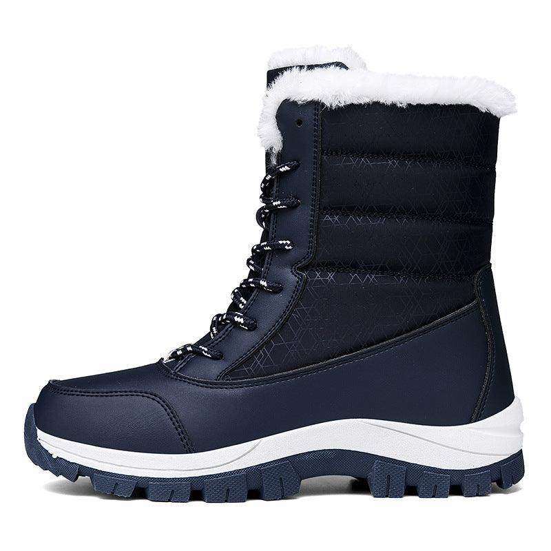 Velvet Warm Cotton Snow Boots High Cotton-padded Shoes - Magellan Fashion Shop