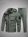 Fleece-lined Work Clothes Suit Men's Waterproof Labor Protection Clothing Warm - Magellan Fashion Shop
