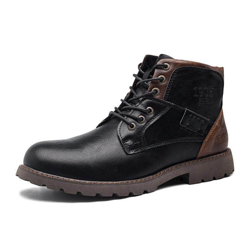 Retro British Style Leather Boots - Magellan Fashion Shop