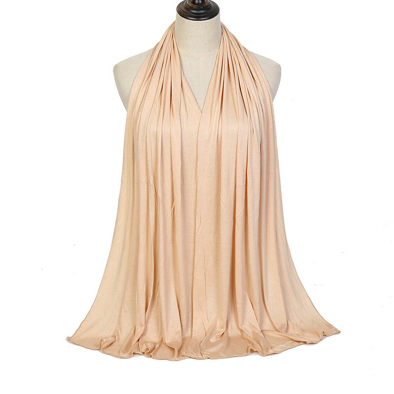 Solid Color Cotton Warm Shawl