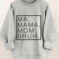 Letter Print Casual Long Sleeve Crew Neck Pullover Sweatshirt - Magellan Fashion Shop