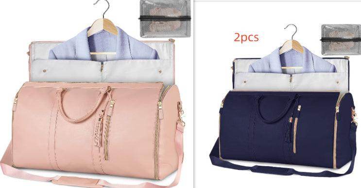 Large Capacity Travel Duffle Bag Women's Handbag Folding Suit Bag Waterproof Clothes Totes - Magellan Fashion Shop