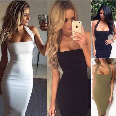 Halter sexy dress female - Magellan Fashion Shop
