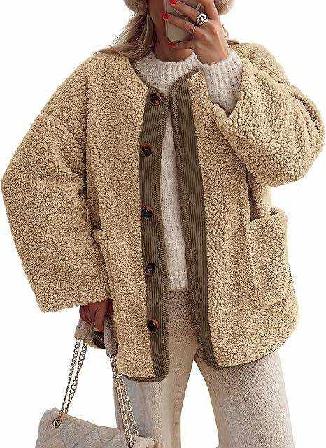 Women's warm winter collarless jacket in corduroy fabric with multiple color options