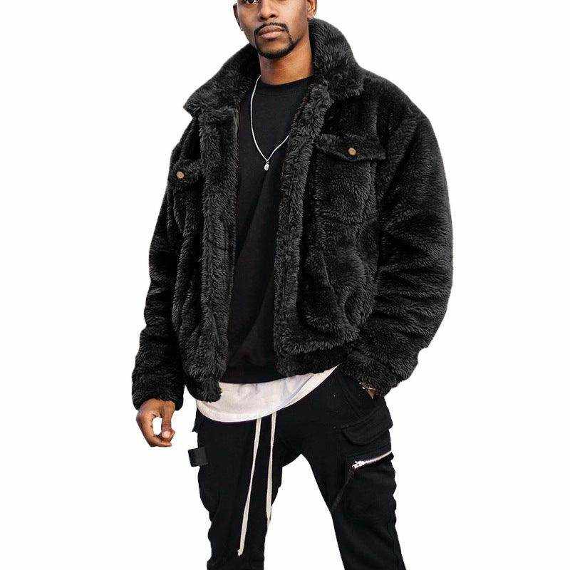 Spring Black Loose Jacket Jacket Men - Magellan Fashion Shop