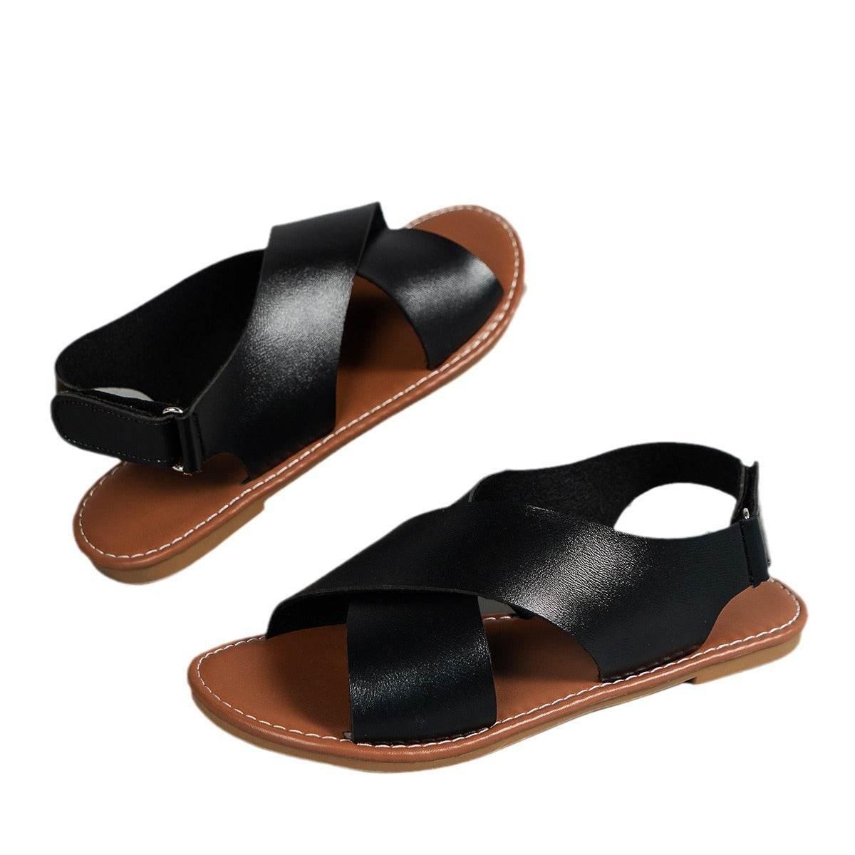 Women's Plus Size Thick Bottom Chunky Heel Wedge Sandals - Magellan Fashion Shop