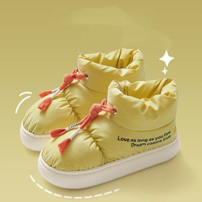Winter Drawstring Cotton Shoes Indoor Outdoor Waterproof - Magellan Fashion Shop