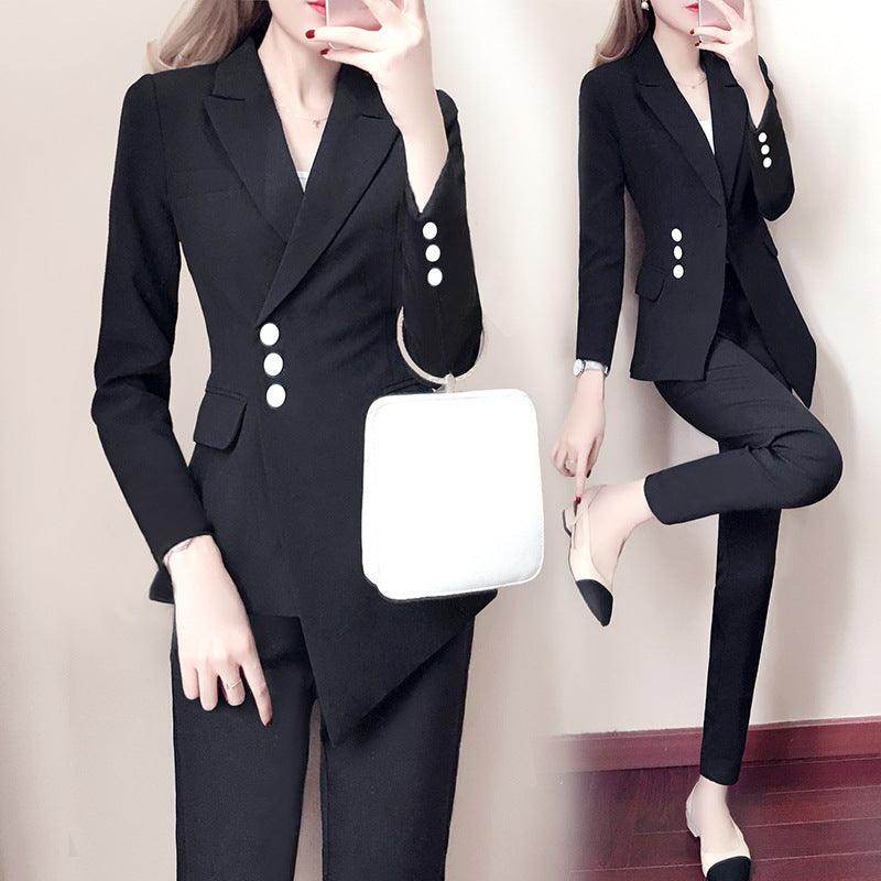 Women white Slim Pant Suits - Magellan Fashion Shop