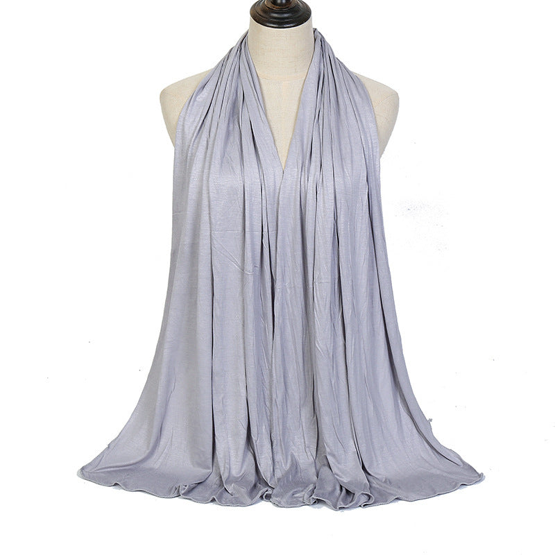 Solid Color Cotton Warm Shawl