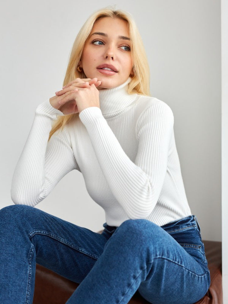 Turtleneck Sweaters Bottoming Shirt