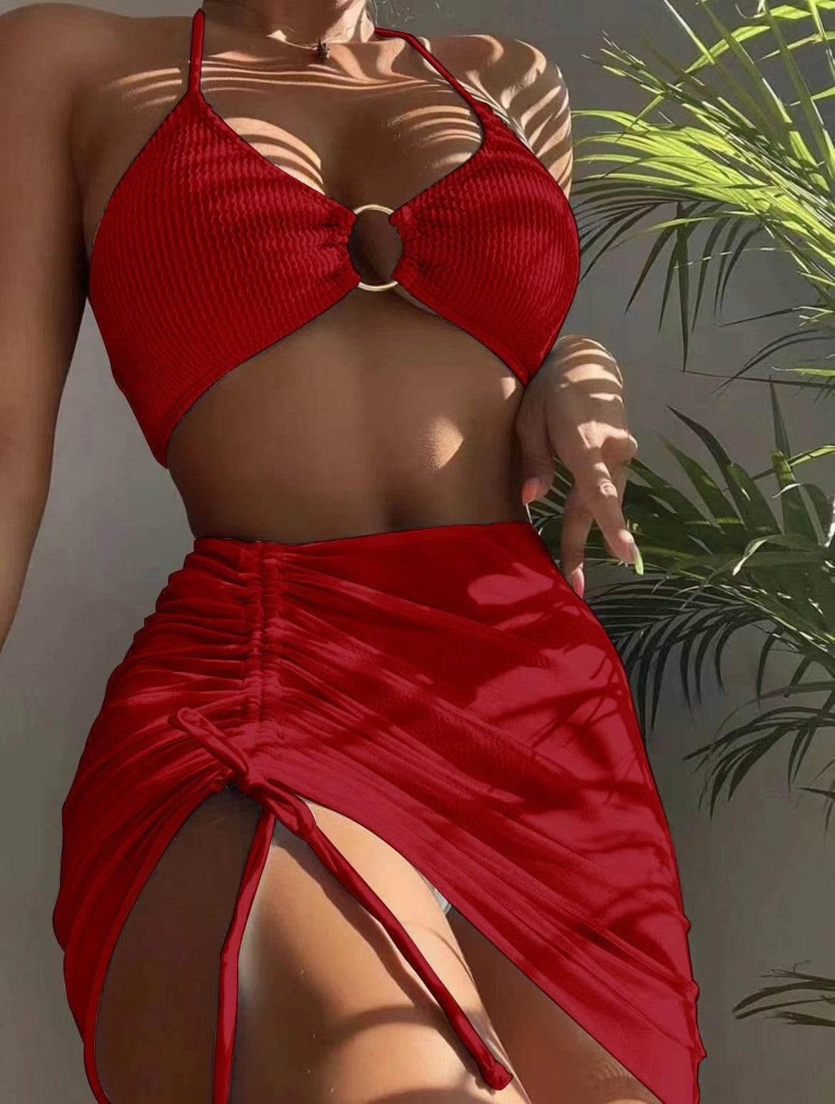 3pcs Halter Bikini Summer Fashion Beach Swimsuit For Women - Magellan Fashion Shop
