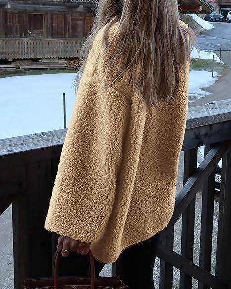 Women's warm winter collarless corduroy jacket in multiple colors and sizes