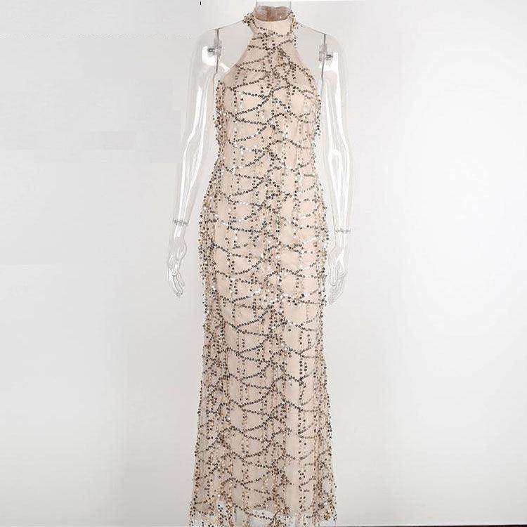 Long fringed sequin dress - Magellan Fashion Shop