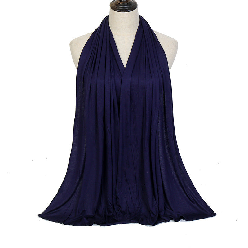 Solid Color Cotton Warm Shawl