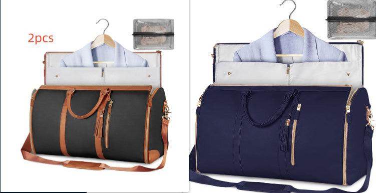 Large Capacity Travel Duffle Bag Women's Handbag Folding Suit Bag Waterproof Clothes Totes - Magellan Fashion Shop