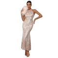 Women's Wear Sequins Dress Round Neck Off-shoulder Backless - Magellan Fashion Shop
