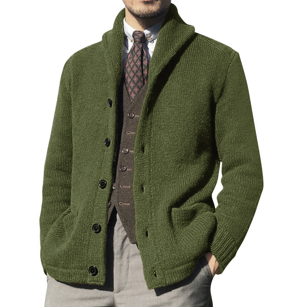 Autumn And Winter Solid Color Long-sleeved Coat