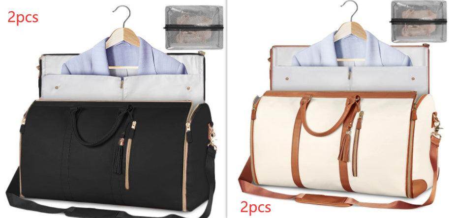 Large Capacity Travel Duffle Bag Women's Handbag Folding Suit Bag Waterproof Clothes Totes - Magellan Fashion Shop