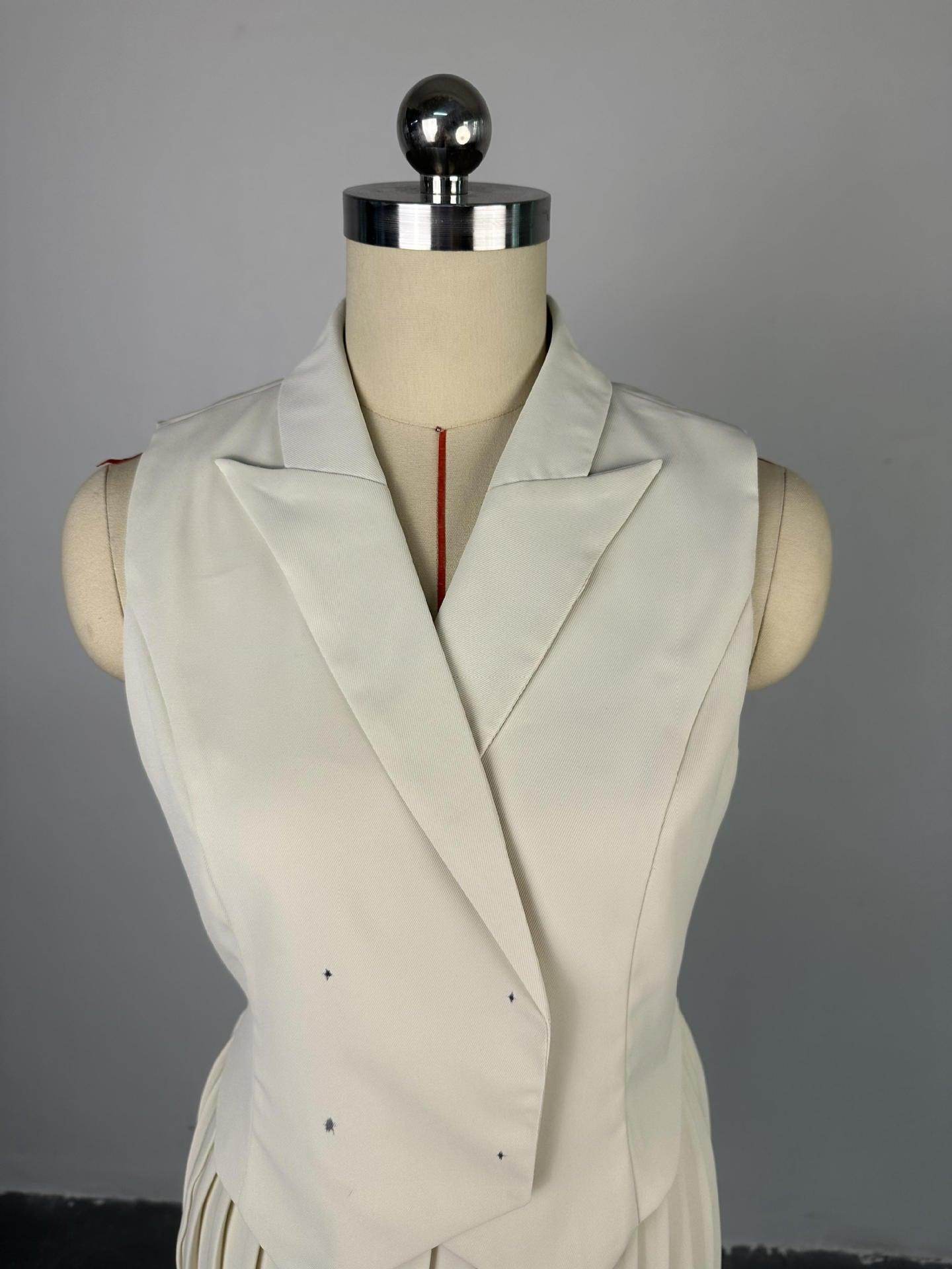 Summer Polo Collar Irregular Top Pleated Skirt Casual Suit - Magellan Fashion Shop