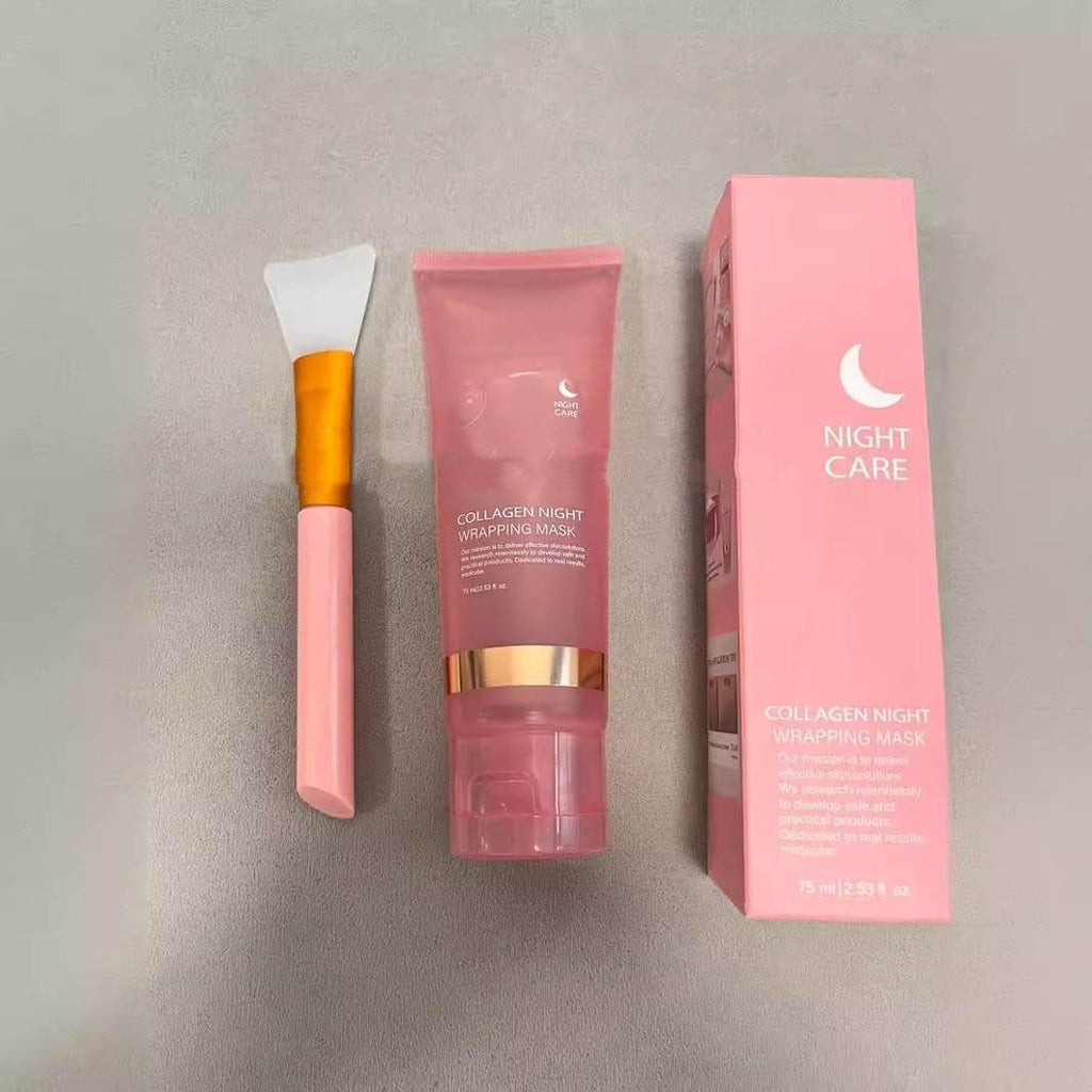Face Night Mask Collagen Wrapping Mask Natural Ingredients Firming Elasticity & Hydration Anti-wrinkle - Magellan Fashion Shop