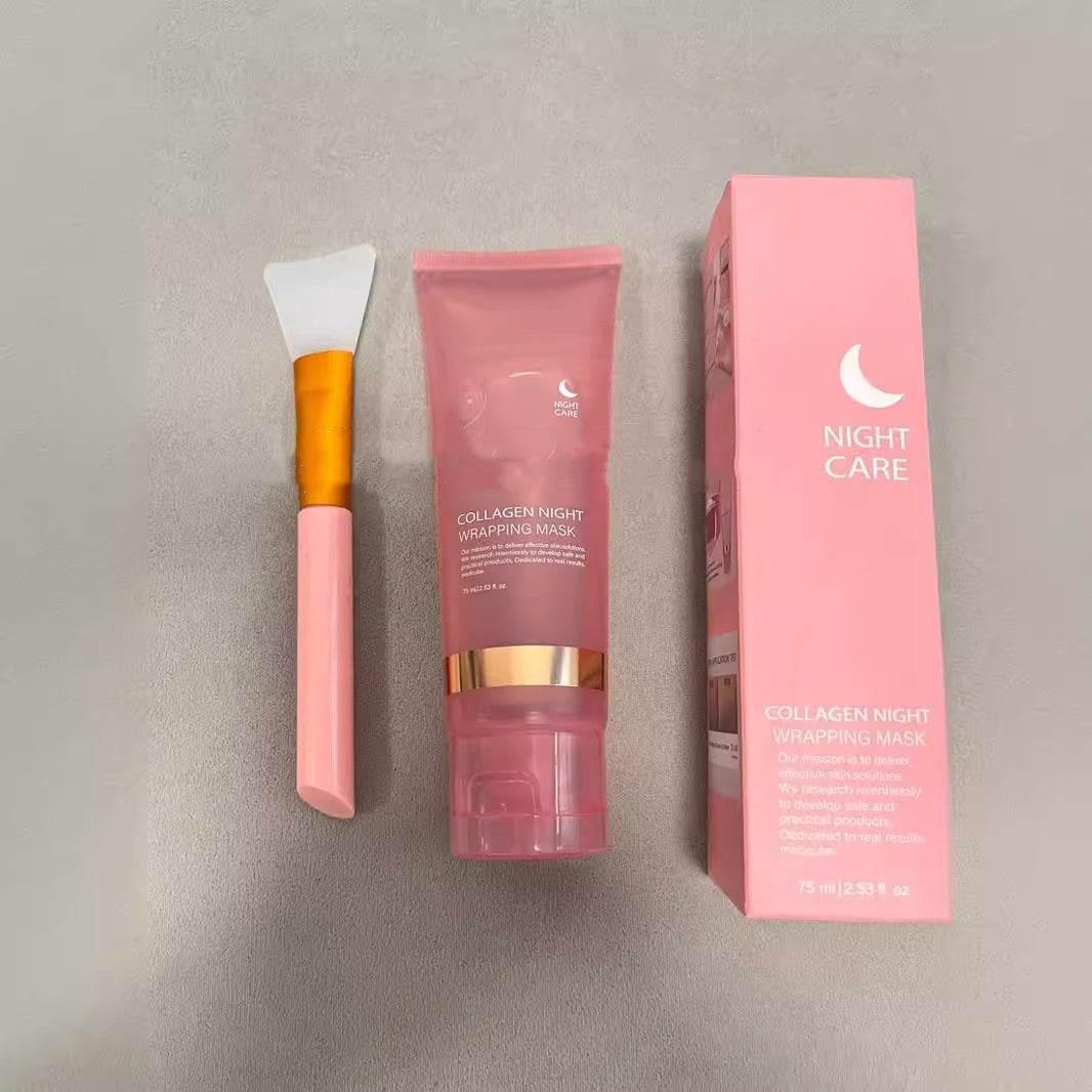 Face Night Mask Collagen Wrapping Mask Natural Ingredients Firming Elasticity & Hydration Anti-wrinkle - Magellan Fashion Shop