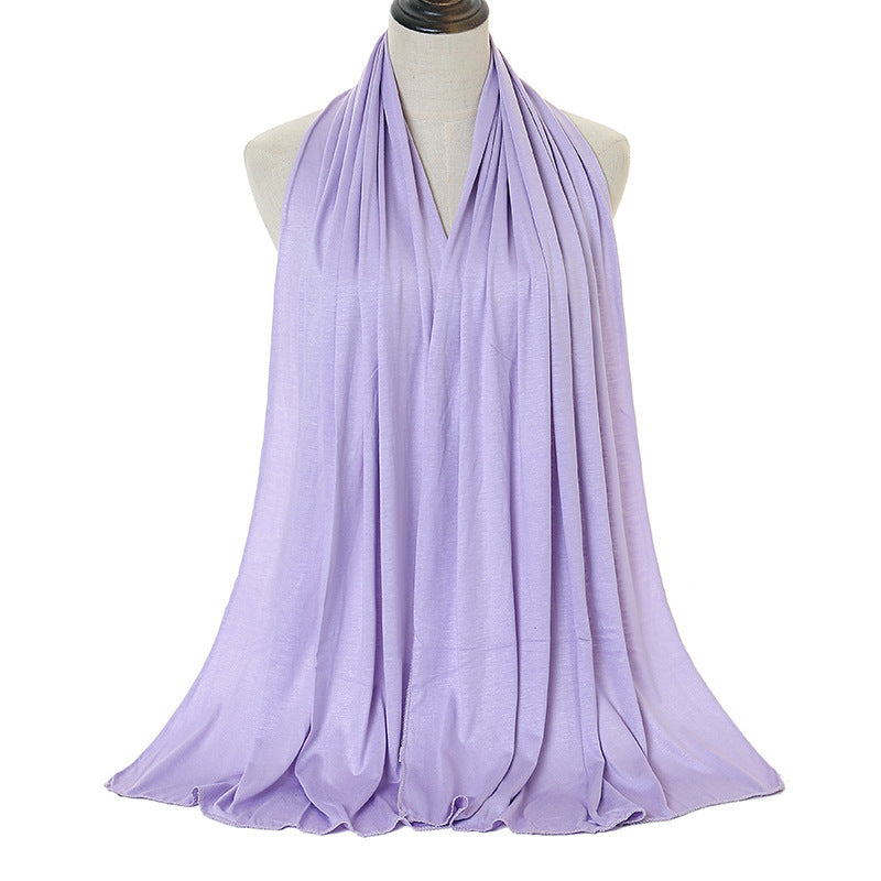 Solid Color Cotton Warm Shawl