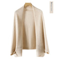 Women's Cashmere Shawl Knitting Cape Dual Purpose Scarf