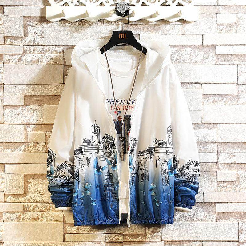 Casual Summer Thin Youth Sun Protection Clothing Men's Jacket - Magellan Fashion Shop