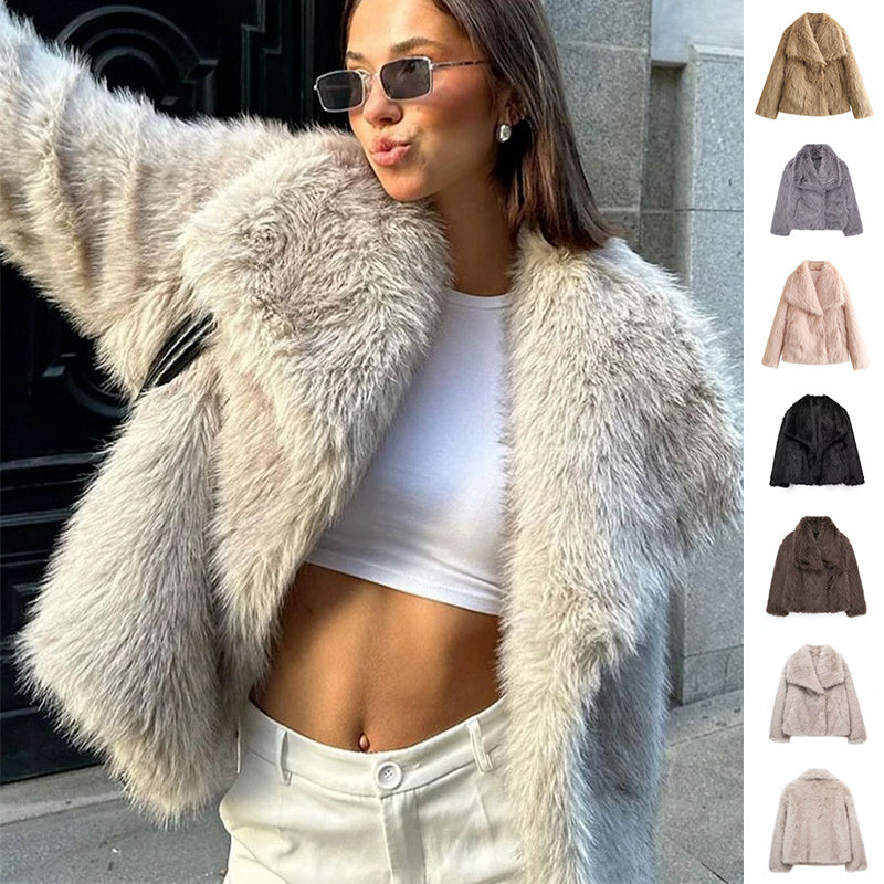 Winter Plush Coat  Warm Thicken Fluffy