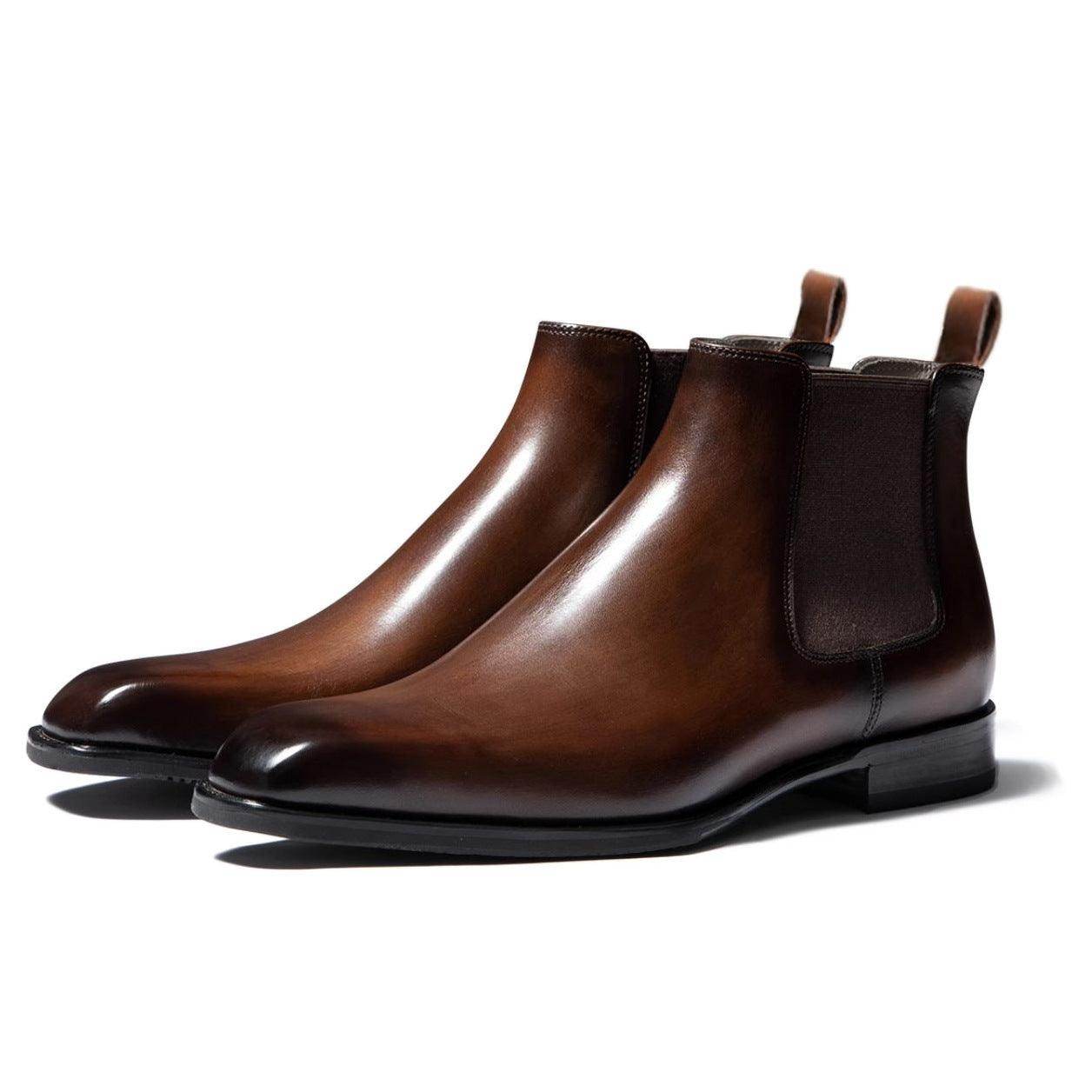 Chelsea Men's Sleeve Vintage Handmade Leather Boots - Magellan Fashion Shop