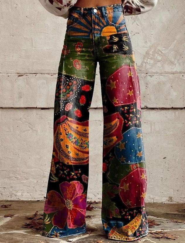 European And American Plus Size Women's Denim Casual Pants - Magellan Fashion Shop