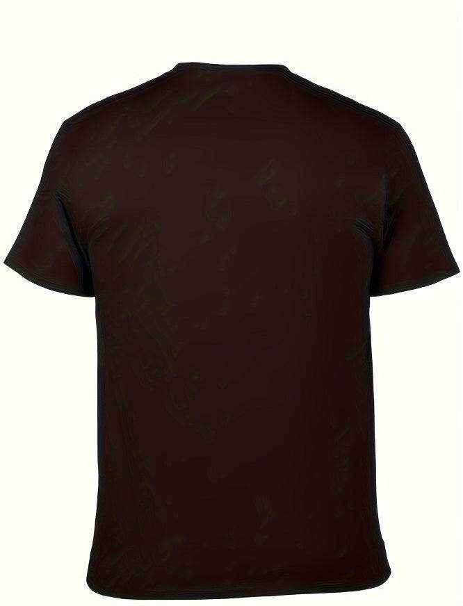 Cool Cat Pattern Men's T-shirt with graphic design for summer outdoor wear