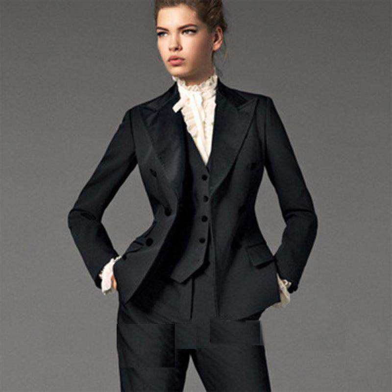 Black Suit Suit Women Summer Thin Slim Fit – Elegant and Stylish Women's Suit for Summer - Magellan Fashion Shop