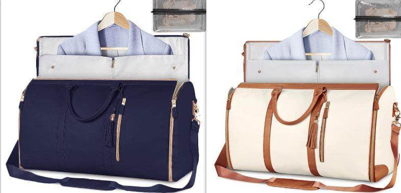 Large Capacity Travel Duffle Bag Women's Handbag Folding Suit Bag Waterproof Clothes Totes - Magellan Fashion Shop