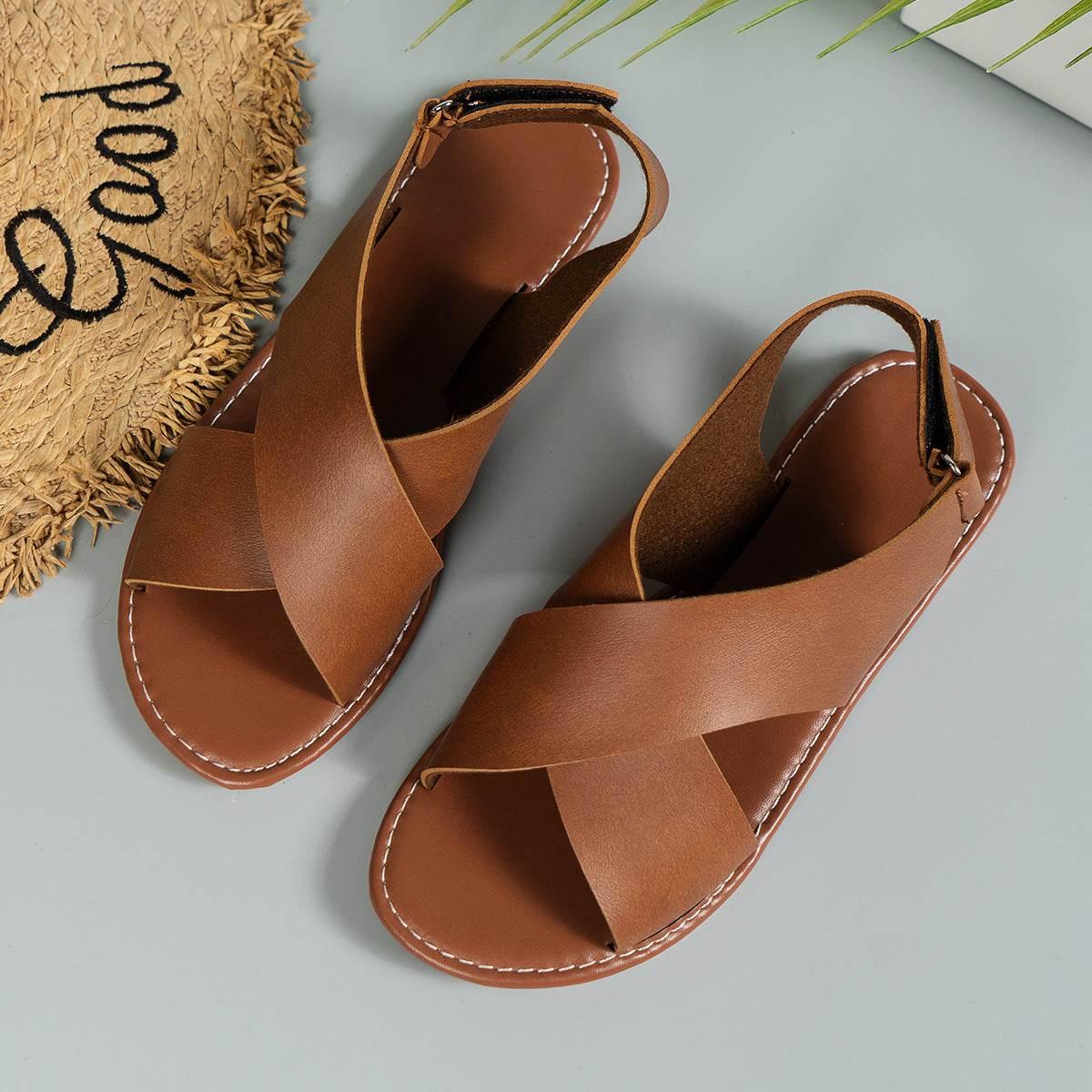 Women's Plus Size Thick Bottom Chunky Heel Wedge Sandals - Magellan Fashion Shop