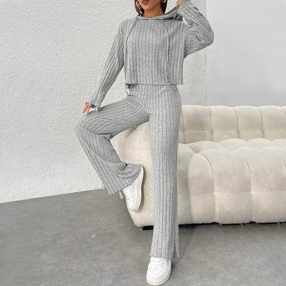 Solid Color Lazy Two-piece Set - Magellan Fashion Shop