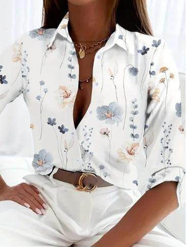 Long Sleeve Shirt Printed Women - Magellan Fashion Shop